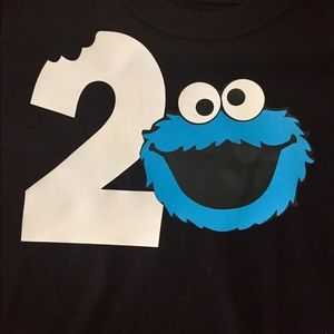 Shirts & Tops - Cookie monster birthday shirt Shirts & Tops - Cookie monster birthday shirt